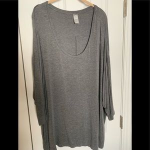 Avenue Tunic gray plus size 2X